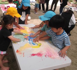 ボディペインティングをしたよ