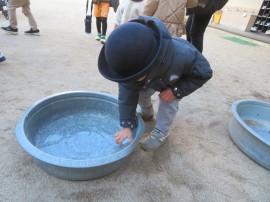 つめた～い！！