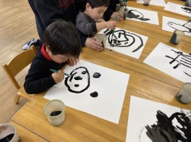 書き初めをしたよ